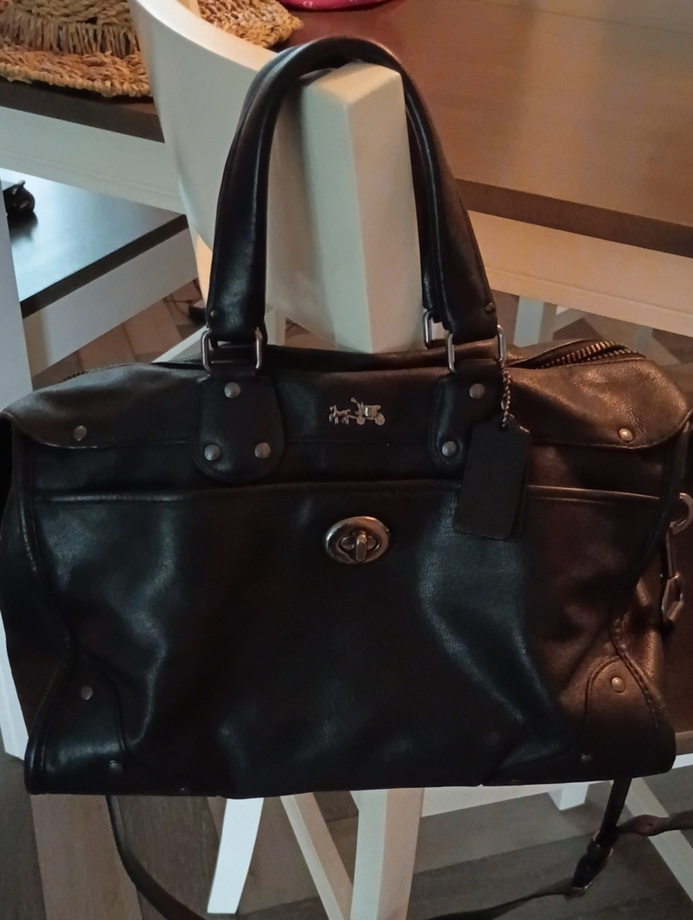 Coach Black Leather Rhyder 32 1941 Collection
